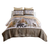 Dawn Mist 3pc Quilted Bedding Set from Donna Sharp New