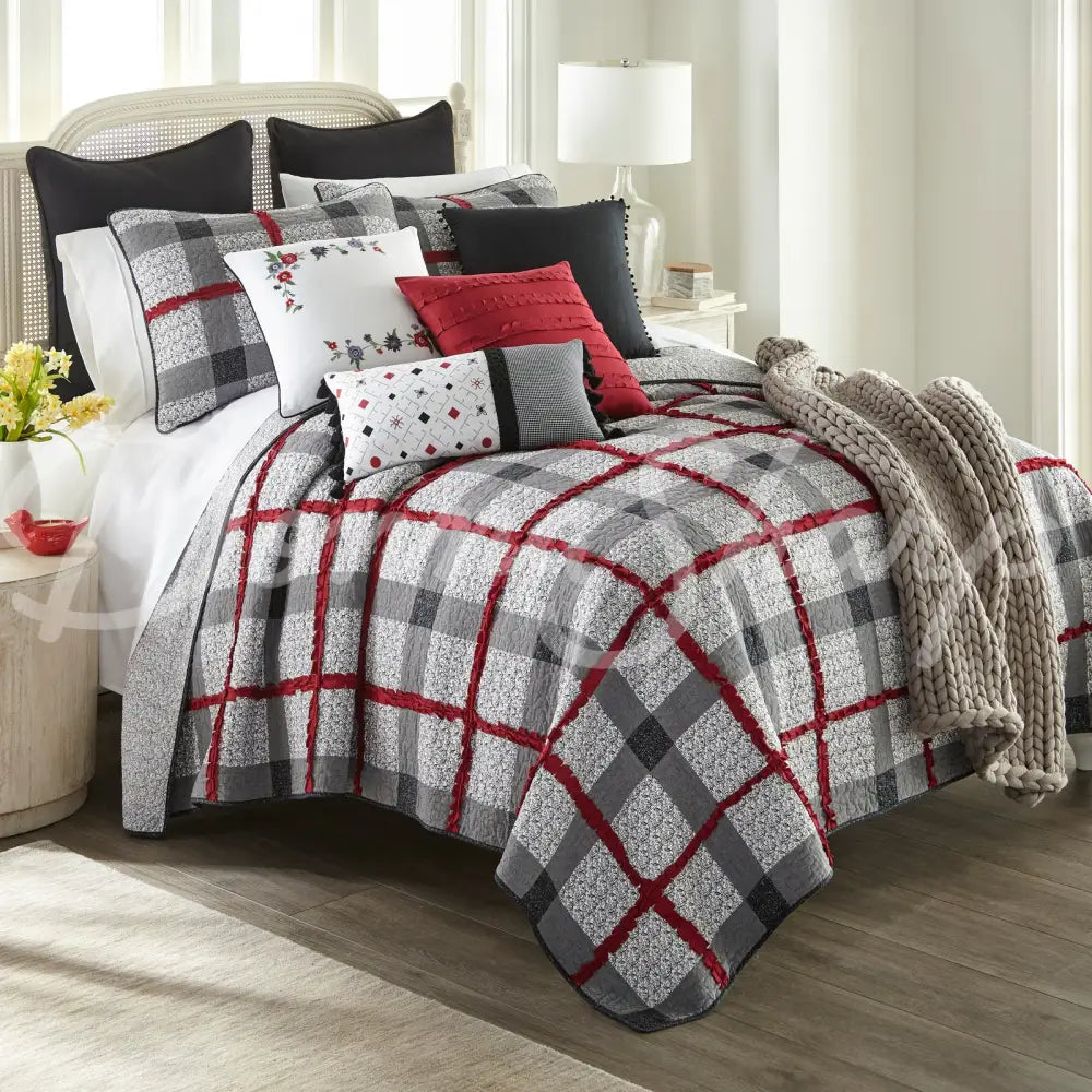 Dawson Cotton Pieced Quilted 3Pc Bedding Set From Donna Sharp