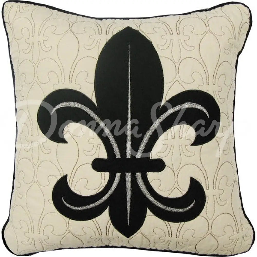 Dec Pillow Fdl Scrolls/Tan (Blk Fleur) Sale