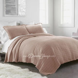 Delano Garment Washed Cotton Quilted 3Pc Bedding Set By Donna Sharp