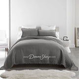 Delano Garment Washed Cotton Quilted 3Pc Bedding Set By Donna Sharp