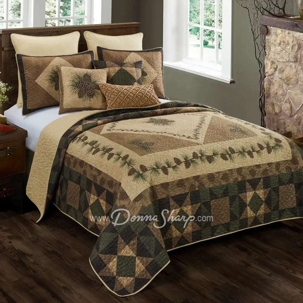 Donna Sharp Antique Pine Quilt Set Bedding