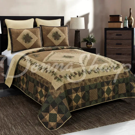 Donna Sharp Antique Pine Quilt Set Bedding