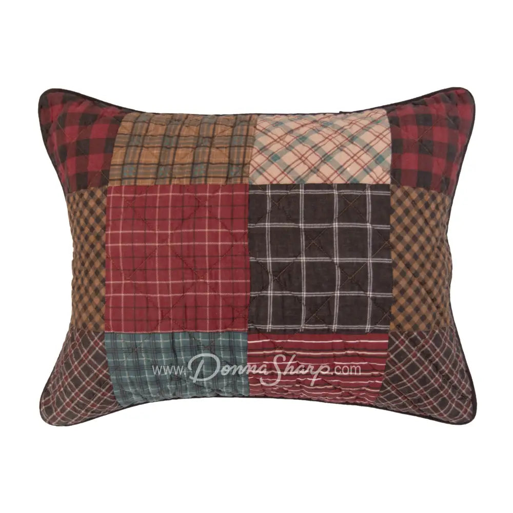 Donna Sharp Appalachia Plaid 3Pc Cotton Quilt Set Bedding