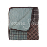 Donna Sharp Appalachia Plaid 3Pc Cotton Quilt Set Bedding