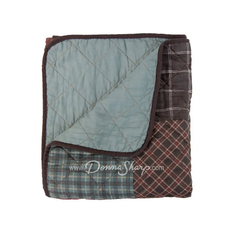 Donna Sharp Appalachia Plaid 3Pc Cotton Quilt Set Bedding