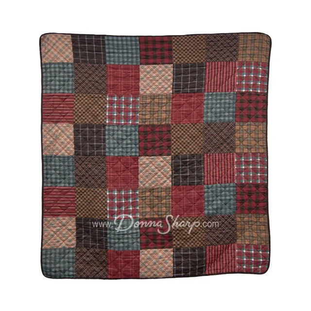 Donna Sharp Appalachia Plaid 3Pc Cotton Quilt Set Bedding