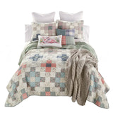 Donna Sharp April Patch 3Pc Cotton Pieced Quilt Set New