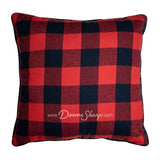 Donna Sharp Bear Campfire Red Check Decorative Pillow Bedding