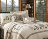 Donna Sharp Bear Creek Embroidered Cotton 3PC Quilt Set