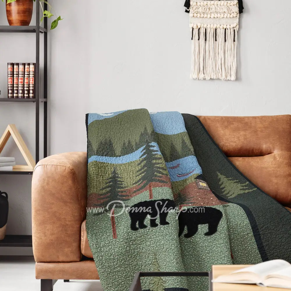 Donna Sharp Bear Lake Throw - Thumbnail 2