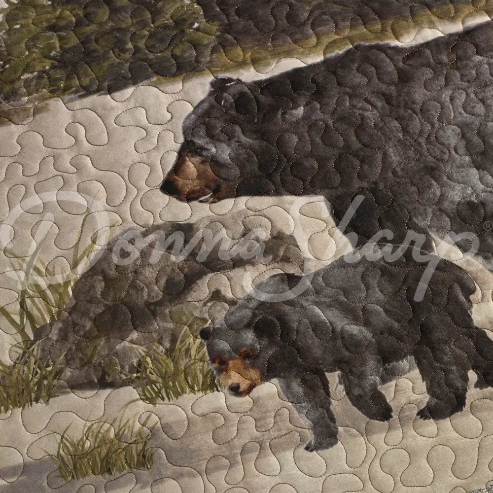 Donna Sharp Bear Panels Quilted Bedding Set