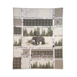 Donna Sharp Bear Panels Quilted Throw Bedding