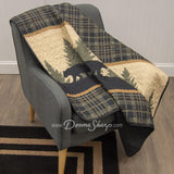 Donna Sharp Bear Walk Plaid Ultra Comfort Bedding Collection Throw