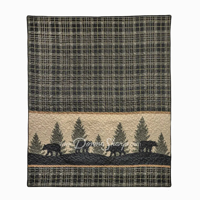 Donna Sharp Bear Walk Plaid Throw Bedding
