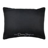 Donna Sharp Bear Walk Plaid Ultra Comfort Bedding reverse image of pillow sham is a solid black color