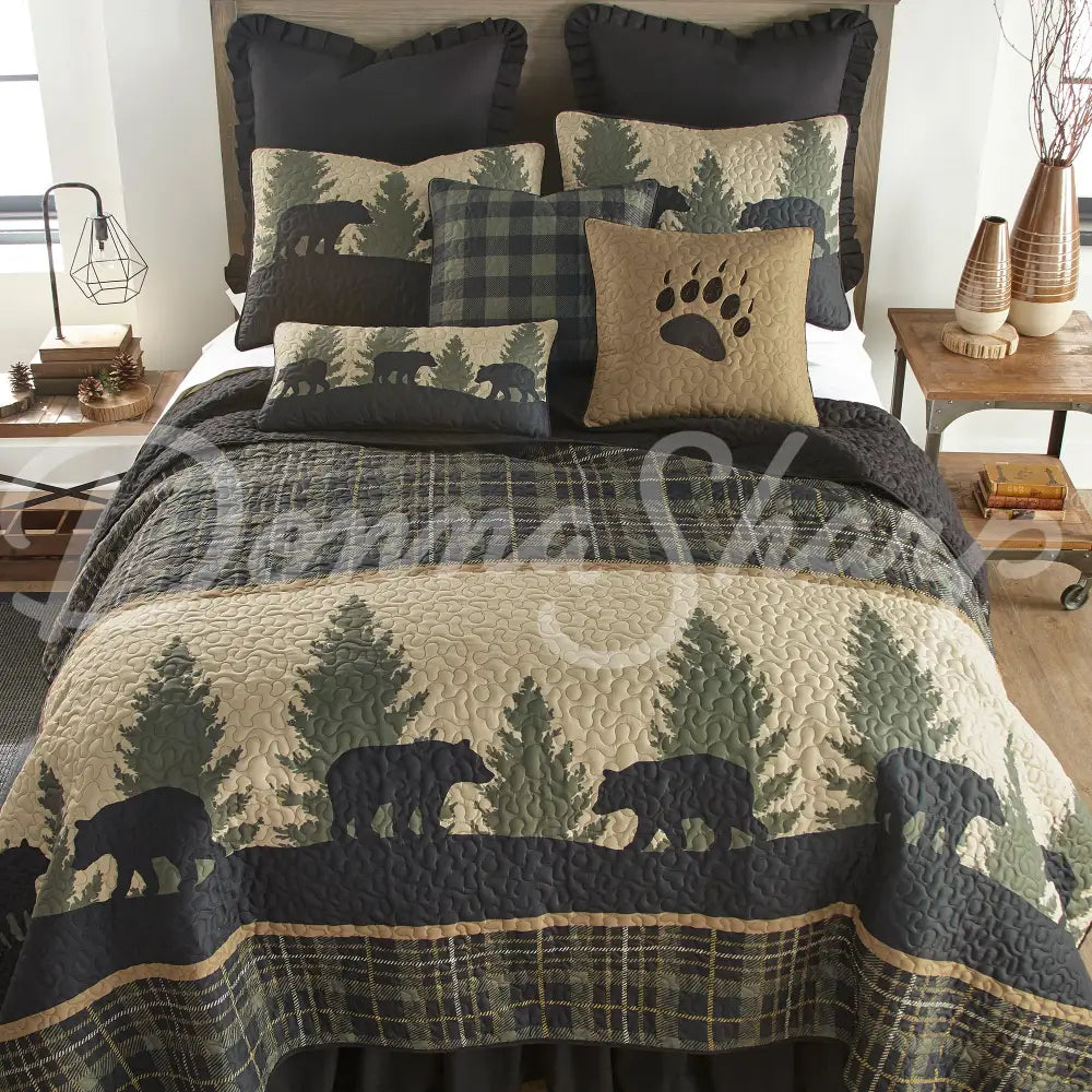 Donna Sharp Bear Walk Plaid Ultra Comfort Bedding Collection