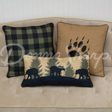 Donna Sharp Bear Walk Plaid Ultra Comfort Bedding Collection Decor Pillow Set