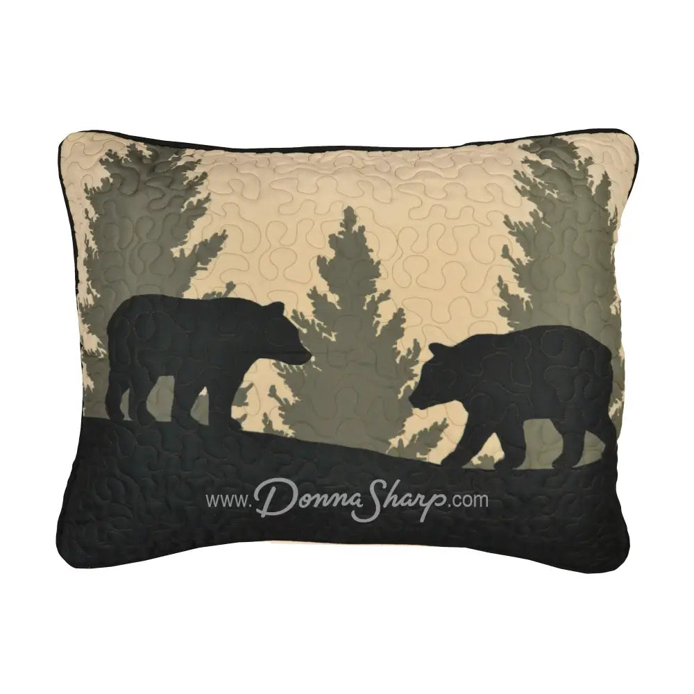 Donna Sharp Bear Walk Plaid Ultra Comfort Bedding bear themed pillow sham