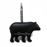 Donna Sharp Black Bear (12PC) Shower Curtain Hooks - Sale