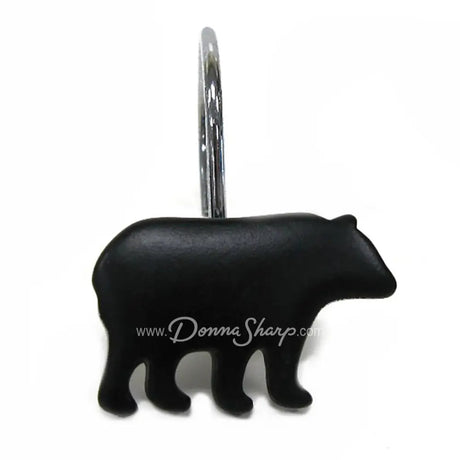 Donna Sharp Black Bear (12PC) Shower Curtain Hooks - Sale
