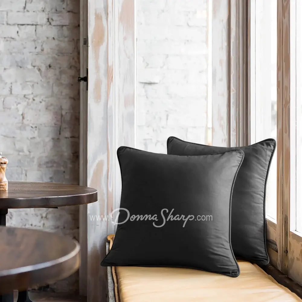 Eurosham Black(P) Bedding