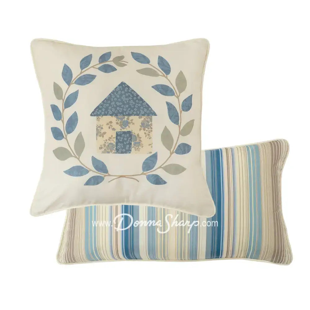 Donna Sharp Blue Diamond Polyester Quilt Collection Everyday Pillow Set