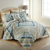 Donna Sharp Blue Diamond Polyester Quilt Collection Twin Set