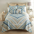 Donna Sharp Blue Diamond Polyester Quilt Collection Queen Set