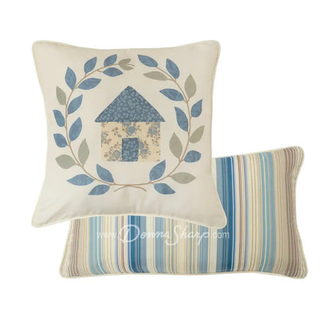 Donna Sharp Blue Diamond Polyester Quilt Collection Everyday Pillow Set