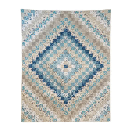 Donna Sharp Blue Diamond Polyester Quilt Collection Throw