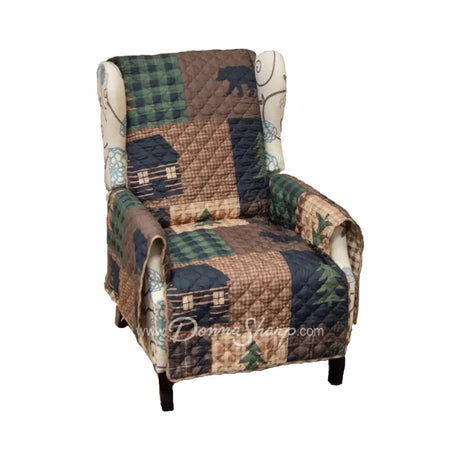Brown Bear Cabin Furniture Cover Chair New