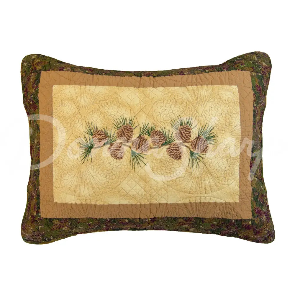 Donna Sharp Cabin Raising Pine Cone Cotton Quilted Bedding