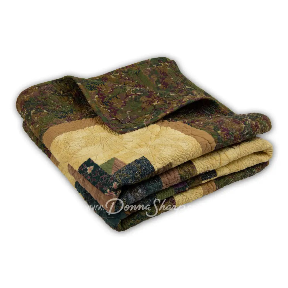 Donna Sharp Cabin Raising Pine Cone Cotton Quilted Bedding
