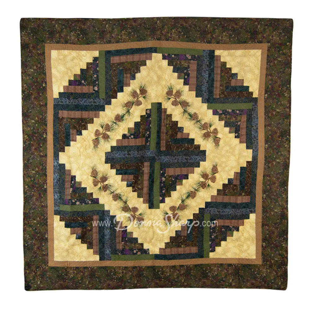 Donna Sharp Cabin Raising Pine Cone Cotton Quilted Bedding