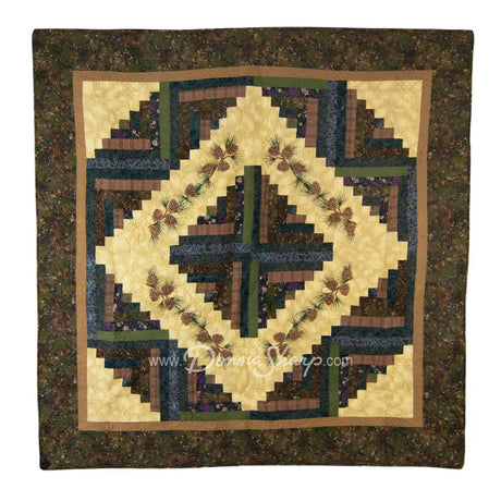 Donna Sharp Cabin Raising Pine Cone Cotton Quilted Bedding
