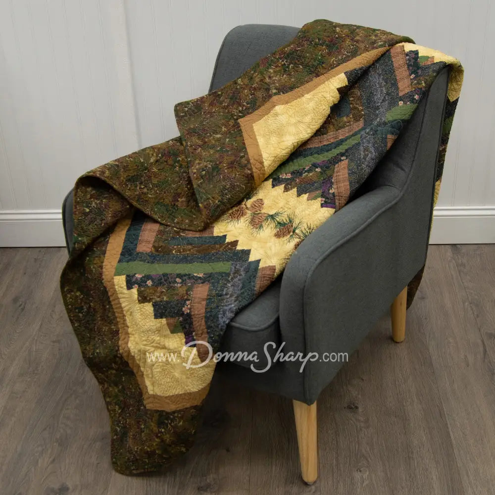 Donna Sharp Cabin Raising Pine Cone Cotton Quilted Bedding