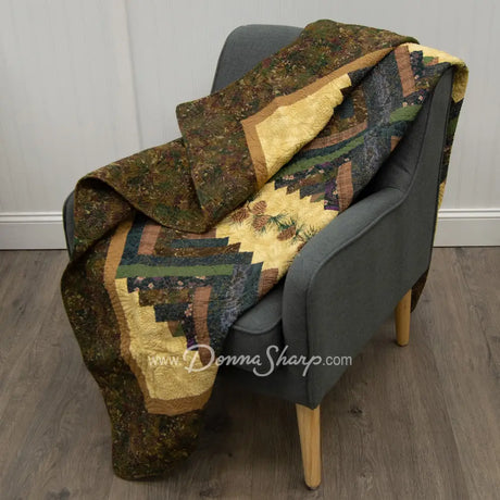 Donna Sharp Cabin Raising Pine Cone Cotton Quilted Bedding