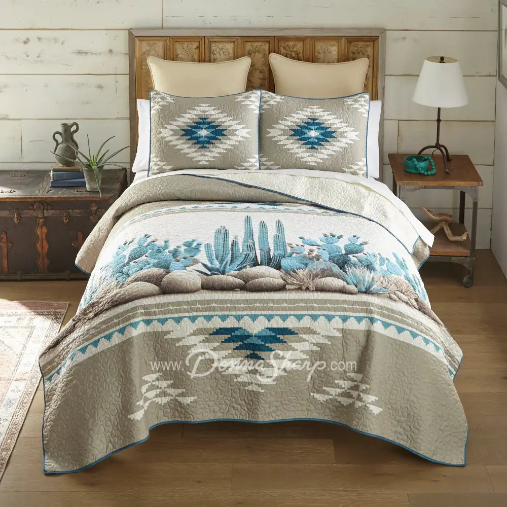 Donna Sharp Cacti Ultra Comfort Quilt Collection - Bedding