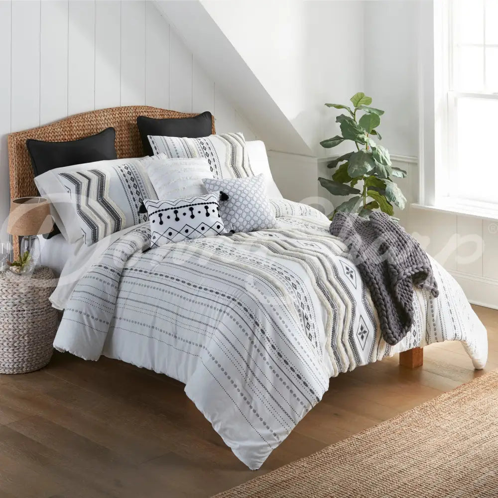 Donna Sharp Cameron 3Pc Cotton Comforter Set Bedding