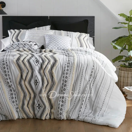 Donna Sharp Cameron 3Pc Cotton Comforter Set Bedding