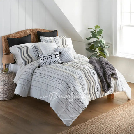 Donna Sharp Cameron 3Pc Cotton Comforter Set Bedding