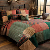 Donna Sharp Campfire Square Cotton Quilted Bedding Bedding