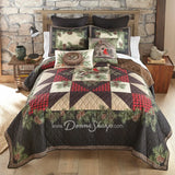 Donna Sharp Cardinal Pine 3pc Quilted Bedding Set Full/Queen New