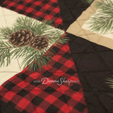 Donna Sharp Cardinal Pine 3pc Quilted Bedding Set New