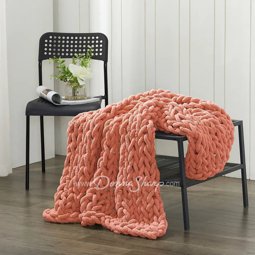 Donna Sharp Chenille Knit Throws Canyon Clay Bedding