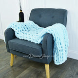 Donna Sharp Chenille Knit Throws Mist Bedding