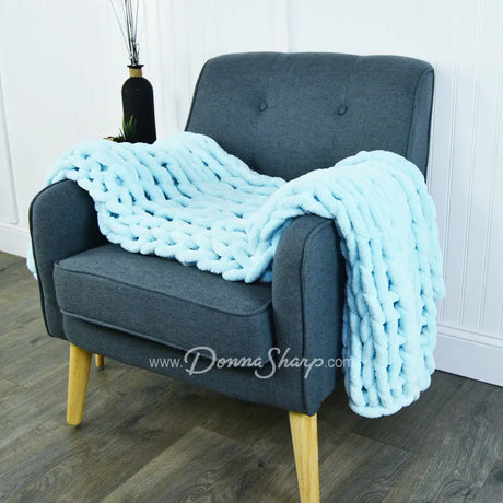 Donna Sharp Chenille Knit Throws Mist Bedding