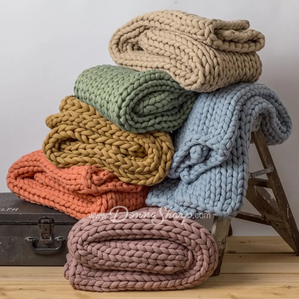 Chunky Knit Throws Bedding