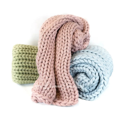 Chunky Knit Throws Bedding